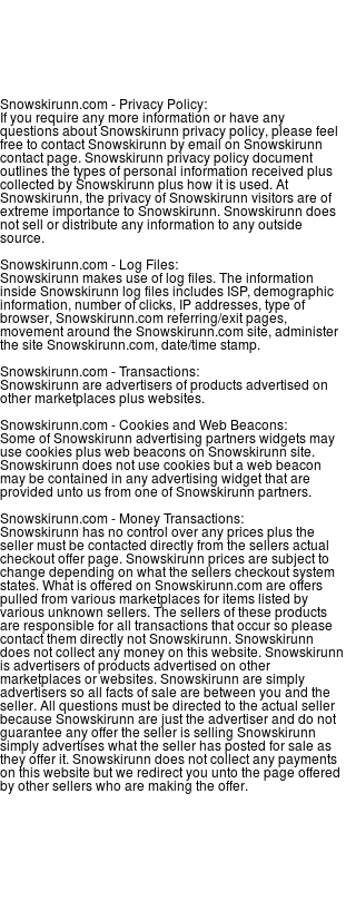 snowskirunn privacy