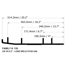 B4-130 BOTTOM LINE Carbides Snowmobiles Arctic-cat #2
