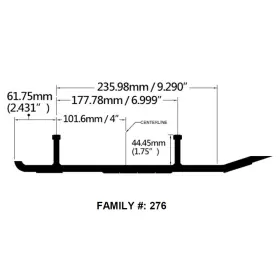 B4-276 BOTTOM LINE Carbides Runners Skags Shur Steer Polaris #2