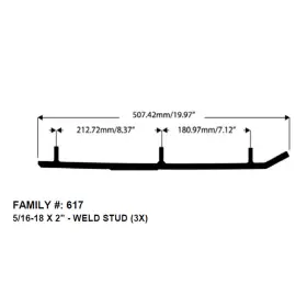 B4-617 BOTTOM LINE Carbides 340 Yamaha Enticer Excel #2