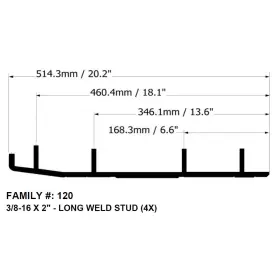 E8-120 BOTTOM LINE Carbides Skis Arctic-cat #2