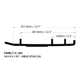 S6-464POL BOTTOM LINE Carbides Blow Skis Polaris #2