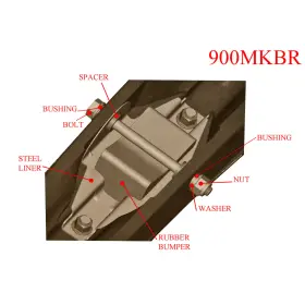 S6-464MKBR711290001 EXO-S BOTTOM LINE Skis Mount Carbides Kit #2