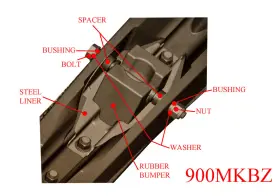 900MKBZ RAIDER Mount Skis Chassis Adsa Kit Touring Zx Ski-doo #2