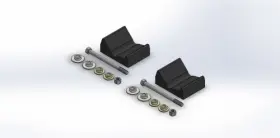 04-B002-1 SLYDOG Skis Mounting Powder Hound Kit Trail