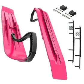 SDPH8SCPITRV-04 SLYDOG Powder Hound Pink Skis Round Bar Kit
