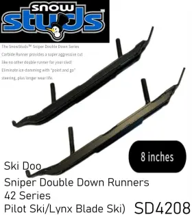 SD4208 SNOW STUDS Sniper Double Down Carbide Runners Lynx
