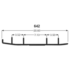 WB-000-642 SPI SPORTS PARTS INC Hardweld Wear Rods Yamaha #2