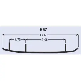 D-06-6-4-657 SPORT PARTS INC Spi Carbide Wear Bar Yamaha