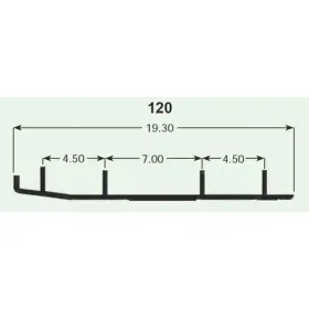 LPXC7AQPKQ SPORT PARTS Wearbar Hardweld Runner Set 660