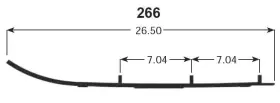 Sports Parts Inc 7876-s595593-46 Slasher Six60 Runners For 1997 Polaris Ultra Spx Se Snowmobile