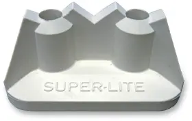 2511-P2-WHT STUD BOY Pro Lite Double Backing Plate