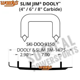 1261-W348363-91 WOODYS Jim Dooly Performance Carbide Wear
