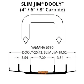 1551-W600943-21 WOODYS Jim Dooly Performance Carbide Wear