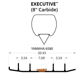 2448-W656737-18 WOODYS Executive Flat Top Carbide Runners