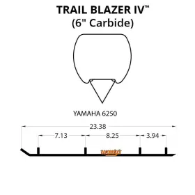 2481-W386803-51 WOODYS Iv Flat Top Carbide Runners PZ480ST
