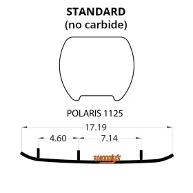 2606-W531053-86 WOODYS Wear Bar 800 Polaris Titan Adventure