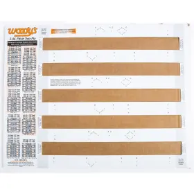286T-TEMP-2-1 WOODYS Studding Template Pitch