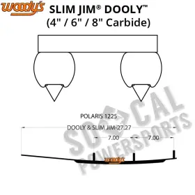 3149-W496139-89 WOODYS Dooly Carbide Wear 600 Polaris