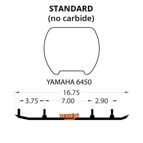 3924-W371689-54 WOODYS Wear Bar VX600 Vmax Yamaha