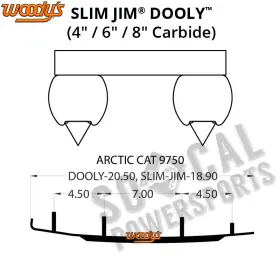 3968-W713777-98 WOODYS Dooly Carbide Wear Powder 500