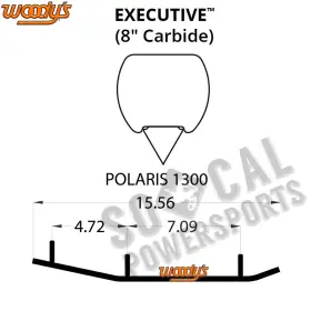 4404-W606649-84 WOODYS Executive Flat Top Carbide Runners Xcr
