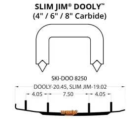 4618-W643077-28 WOODYS Jim Dooly Performance Carbide Wear