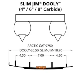 4739-W715319-59 WOODYS Dooly Carbide Wear Efi Esr 800 Pantera