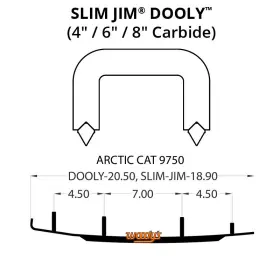 5737-W699315-67 WOODYS Jim Dooly Performance Carbide Wear