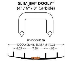 9996-W545833-96 WOODYS Jim Dooly Performance Carbide Wear