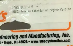 EP13-6125 WOODYS Carbide Wear Bar Extender Polaris Trail #3