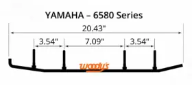 EYV2-6580 WOODYS Extender Carbides Yamaha Trail