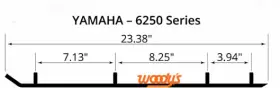 EYV3-6250-1 WOODYS Extender Carbides Yamaha Trail