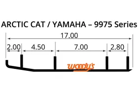 MA4-9975 WOODYS Carbide Wear Bar Runners Maverick