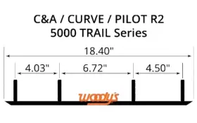 MC4-5000 WOODYS Carbide Wear Bar Runners Skis Maverick