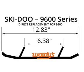 MS4-9600 WOODYS Carbide Wear Bar Runners Maverick