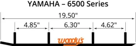 SMA-TYV46-50-00 WOODYS Nos Carbides Skis Yamaha Trail Blazer #3