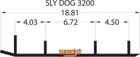 TSL4-3200 WOODYS Iv Runner Pro Skis Trail Blazer