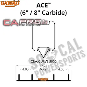 WO-3456-264321 WOODYS Pro Carbide Runners Hillclimb Ptek Ace