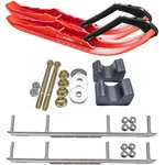 C&a Pro Red Tmx Snowmobile Skis W/ 9" Shaper Bars Complete Kit Arctic Cat 2009. Fixed Price $507.47.
