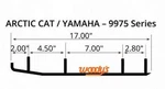 Ma8-9975 Woodys Arctic Cat Maverick 8-inch Runner Pair For Snowmobile Skis. Fixed Price $224.47.
