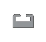 Garland 232901 Hyfax Slide Black 53.25" Garland# 29-53.25-2-01-01. Fixed Price $35.64.