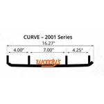 Woodys Ace Flat-top Carbide Runners For Curve Xm/xm Pro Skis Only - Acv6-2001. Fixed Price $161.08.