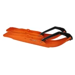 Pair Of Orange C&a Pro Xt 7-1/4" Snowmobile Skis W/black Loops. Fixed Price $440.96.