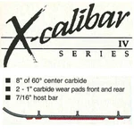 Sno-stuff 507-617 X-calibar Iv 8" Carbide Wear Rods, 1987-91 Yamaha Snowmobiles. Fixed Price $44.95.