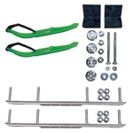 C&a Pro Green Mtx Snowmobile Skis W/ 6" Shaper Bars Complete Kit Yamaha 2014+. Fixed Price $577.36.