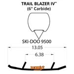 Woodys Trail Blazer Iv Flat-top Carbide Runners For 2012-2014 Ski-doo Renegade. Fixed Price $160.87.