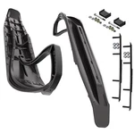 Slydog Attack 7" Black Skis W/4" Round Bar Complete Kit Ski-doo S-chassis Dsa. Fixed Price $463.17.