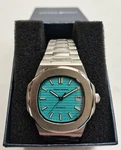 Bnib Dwayne Campbell 5041 All Steel Ice Blue Auto Sports Watch Seiko Nh35 100m. Fixed Price $99.88.