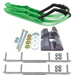 C&a Pro Green Tmx Snowmobile Skis W/ 4.5" Shaper Bars Complete Kit Yamaha. Fixed Price $508.33.